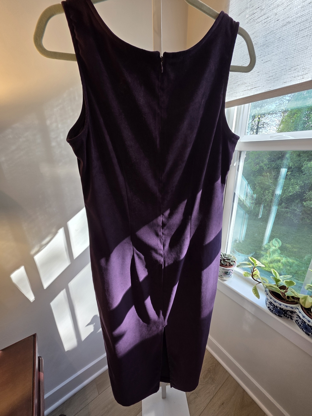 Jessica Howard Plum Sleeveless Maxi Dress with Scoop Neck Size M/L 90s Lagenlook - Picture 6 of 16